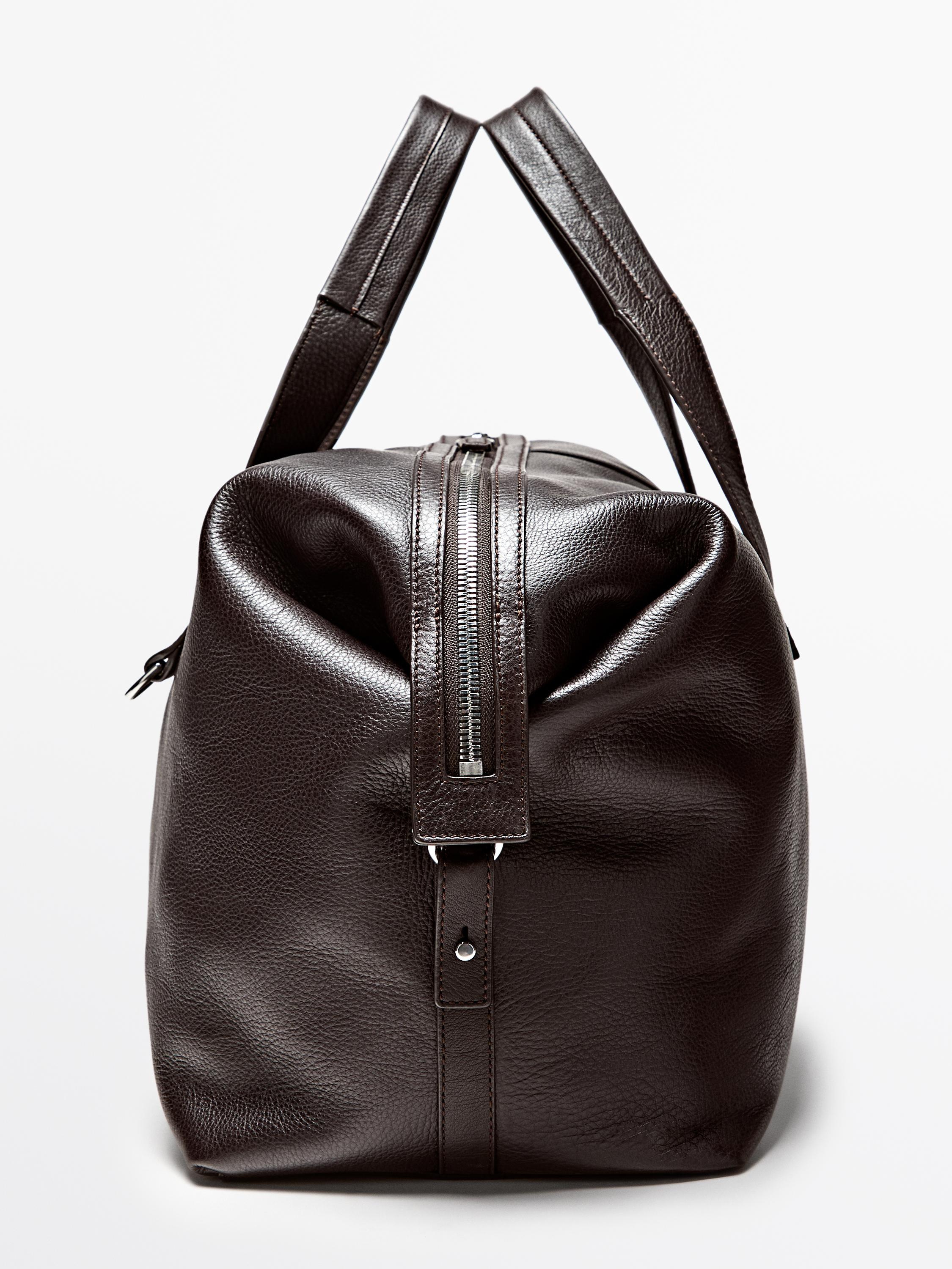 Nappa leather duffle bag